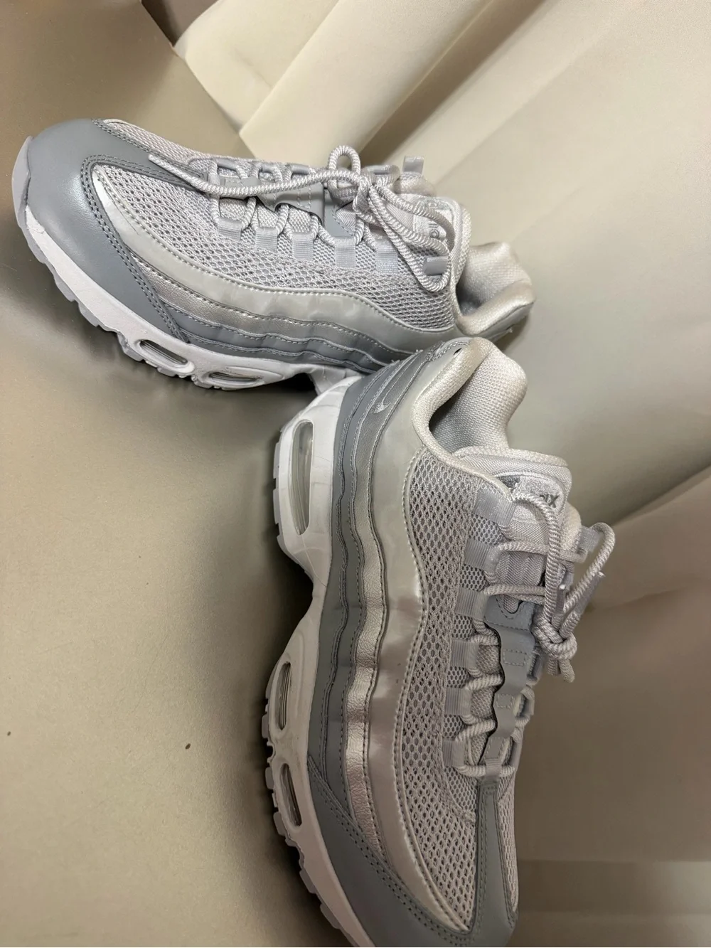 Nike Air Max 95 Silver White Sneakers